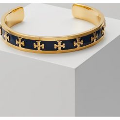 Tory Burch RAISED LOGO CUFF Bransoletka navy/goldcoloured. Niebieskie bransoletki damskie na nogę Tory Burch. Za 549,00 zł.
