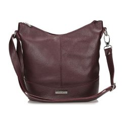 TOSCANIO 16176 bordo, torebka damska. Torebki klasyczne damskie Toscanio, w paski, ze skóry, bez dodatków. Za 179,90 zł.
