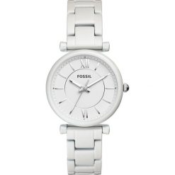 Fossil CARLIE Zegarek white. Białe, analogowe zegarki damskie Fossil. Za 709,00 zł.