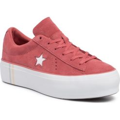 Sneakersy CONVERSE - 565379C Light Redwood/White/White. Różowe półbuty damskie Converse, ze skóry. W wyprzedaży za 269,00 zł.