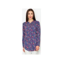 Koszula M535 Wzór 58. Szare koszule damskie FIGL, xl, bez wzorów, bez kołnierzyka, bez rękawów. Za 129,00 zł.