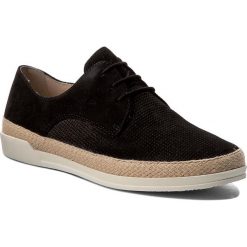 Espadryle CAPRICE - 9-23503-28 Black Suede 004. Czarne espadryle damskie Caprice, bez wzorów, ze skóry, bez obcasa, na płaskiej podeszwie. W wyprzedaży za 169,00 zł.