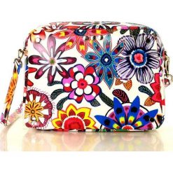 MARCO MAZZINI Torebka skórzana crossbody bag - kwiaty nawaho. Szare listonoszki damskie MAZZINI, na co dzień, w paski, ze skóry, bez dodatków. Za 199,00 zł.