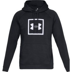 Under Armour Rival Fleece Logo Hoodie 1329745-001. Czarne bluzy męskie Under Armour, xl, bez wzorów, z bawełny, bez kołnierzyka, bez rękawów, bez kaptura. W wyprzedaży za 199,99 zł.