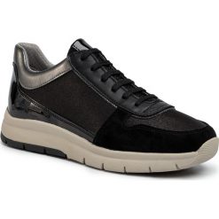 Sneakersy GEOX - D Callyn B D029GB 0EWHH C9999 Black. Czarne półbuty damskie Geox, z zamszu. W wyprzedaży za 239,00 zł.