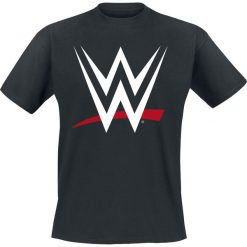 WWE Logo T-Shirt czarny. Czarne t-shirty męskie z nadrukiem marki WWE, xl, z okrągłym kołnierzem. Za 74,90 zł.