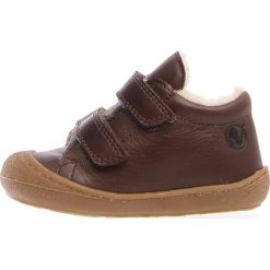 Trampki chłopięce: Skórzane sneakersy "Coco" w kolorze brązowym