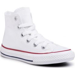 Trampki CONVERSE - Yths CT Core Hi 3J253 Optical Wht. Białe trampki dziewczęce Converse, bez wzorów, z gumy, bez zapięcia. Za 219,00 zł.