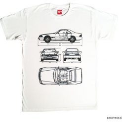Koszulka MERCEDES R129 SL KLASA tshirt. Szare koszulki męskie Pakamera, m, bez wzorów, bez kołnierzyka, bez rękawów. Za 77,00 zł.