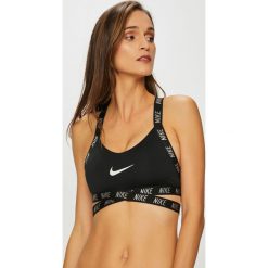 Nike - Biustonosz. Brązowe biustonosze bardotka Nike, z dzianiny. Za 139,90 zł.