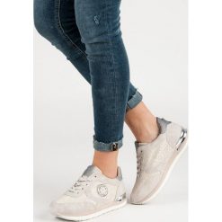 CASUALOWE OBUWIE SPORTOWE. Szare buty sportowe damskie ACLYS, bez wzorów, bez zapięcia. Za 149,90 zł.