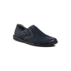 Lasocki for men MI07-A662-A523-13. Niebieskie półbuty męskie Lasocki For Men, bez wzorów, ze skóry, bez zapięcia. Za 179,99 zł.