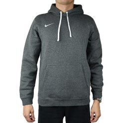 Nike Hoodie Fleece Team Club 19 AR3239-071 bluzy męskie szare XXL. Szare bluzy męskie Nike, xxl, bez wzorów, z bawełny, sportowe, z kapturem, bez rękawów, z kapturem. Za 199,99 zł.