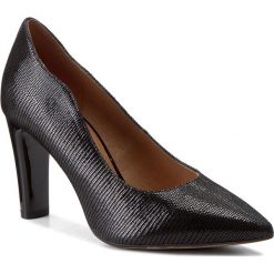 Półbuty CAPRICE - 9-22402-29 Black Reptile 010. Czarne półbuty damskie skórzane Caprice, eleganckie, na obcasie. W wyprzedaży za 179,00 zł.