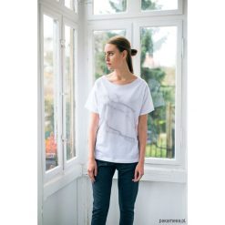 Bluzki, topy, tuniki: WHITE MARBLE Oversize t-shirt