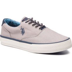 Tenisówki U.S. POLO ASSN. - Theodor GALAN4019S9/C1 Grey. Szare półbuty męskie U.S. Polo Assn., bez wzorów, z gumy, eleganckie, bez zapięcia. W wyprzedaży za 209,00 zł.