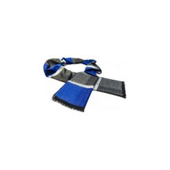 Szaro-niebieski szalik męski R32. Szare szaliki męskie Modini Moda Męska, bez wzorów. Za 49,51 zł.