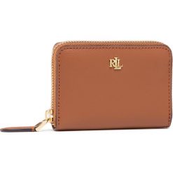 Mały Portfel Damski LAUREN RALPH LAUREN - Sm Zip Wllet 432754175011 Tan/Monarch Orange. Pomarańczowe portfele damskie Lauren Ralph Lauren, bez wzorów, ze skóry. Za 399,00 zł.