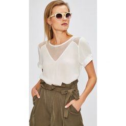 Answear - Top. Różowe bluzki damskie ANSWEAR, s, bez wzorów, z wiskozy, z okrągłym kołnierzem. W wyprzedaży za 79,90 zł.