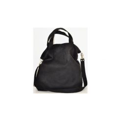 Torba hobo XXL - czarna. Czarne torebki klasyczne damskie Pracownia 166, w paski, z syntetyku, bez dodatków. Za 148,72 zł.