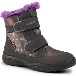Śniegowce SUPERFIT - GORE-TEX 5-09096-20 S Grau/Lila. Szare śniegowce dziewczęce Superfit, bez zapięcia. W wyprzedaży za 249,00 zł.