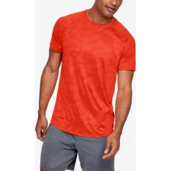Under Armour MK-1 Koszulka Czerwony Pomarańczowy. Czerwone podkoszulki męskie Under Armour, s, bez wzorów, z elastanu, bez kołnierzyka, z krótkim rękawem, krótkie. Za 171,95 zł.