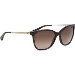 Okulary przeciwsłoneczne EMPORIO ARMANI - 0EA4025 502613 Brown/Brown. Pomarańczowe okulary przeciwsłoneczne damskie Emporio Armani. W wyprzedaży za 429,00 zł.