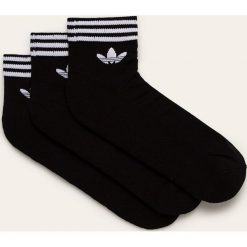 Adidas Originals - Skarpety (3-pack). Czarne skarpetki męskie adidas Originals, bez wzorów, z elastanu. Za 49,90 zł.