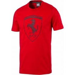 KOSZULKA PUMA FERRARI BIG LOGO 572805 02. Różowe koszulki męskie marki Puma, m, bez wzorów, bez kołnierzyka, bez rękawów. Za 149,00 zł.