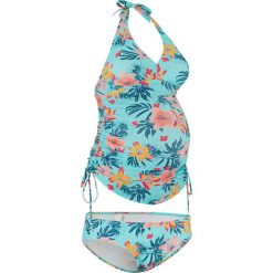 Tankini ciążowe (2 części) bonprix turkusowy z nadrukiem. Niebieskie stroje kąpielowe ciążowe bonprix, z nadrukiem, moda ciążowa. Za 37,99 zł.