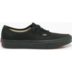 Vans - Tenisówki. Czarne trampki i tenisówki damskie Vans, bez wzorów, z gumy, na sznurówki. W wyprzedaży za 199,90 zł.