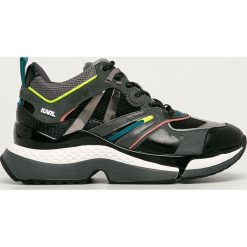 Karl Lagerfeld - Buty. Szare buty sportowe damskie KARL LAGERFELD, bez wzorów, ze skóry, klasyczne. Za 1139,00 zł.