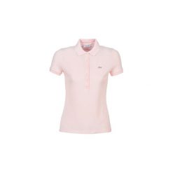 Koszulki polo z krótkim rękawem Lacoste PF7845 SLIM. Różowe koszulki damskie Lacoste, bez wzorów, polo, z krótkim rękawem. Za 419,00 zł.