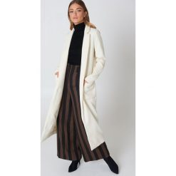 Płaszcze damskie: Glamorous Długi płaszcz z kieszeniami – Offwhite