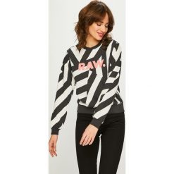 G-Star Raw - Bluza. Czarne bluzy damskie z nadrukiem marki G-Star RAW, s, z bawełny, bez kaptura. Za 399,90 zł.