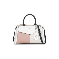 Torebki do ręki Guess COLETTE GIRLFRIEND SATCHEL. Białe torebki klasyczne damskie Guess, z aplikacjami, do ręki, bez dodatków. Za 519,20 zł.