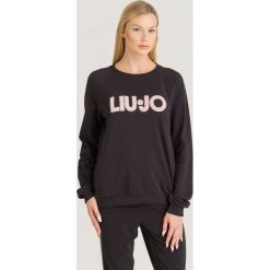 BLUZA LIU JO SPORT. Czarne bluzy sportowe damskie Liu Jo Sport, s, z aplikacjami, z elastanu, bez rękawów, bez kaptura. Za 459,00 zł.