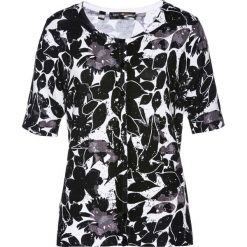 Sweter rozpinany bonprix biało-czarny. Białe kardigany damskie marki bonprix. Za 49,99 zł.