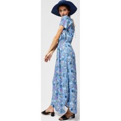 Sukienka maxi w kwiaty. Sukienki damskie Moodo, xs, w kwiaty, bez kołnierzyka, bez rękawów, maxi. Za 79,99 zł.