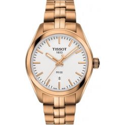RABAT ZEGAREK TISSOT T - CLASSIC PR 100. Białe zegarki męskie marki TISSOT, ze stali. W wyprzedaży za 1390,40 zł.