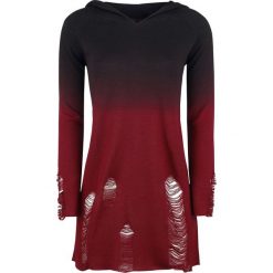 Bluzy rozpinane damskie: Gothicana by EMP Let's Be Honest Bluza z kapturem damska czarny