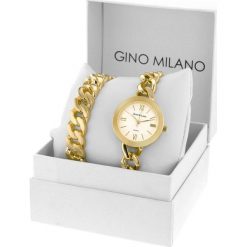 Gino Milano damski zestaw zegarek i bransoletka MWF16-066. Żółte bransoletki damskie Gino Milano, złote. Za 319,00 zł.