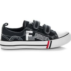 Buty dziecięce: Czarne trampki na rzep LOURDES