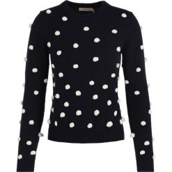 Sweter Tory Burch 55957. Niebieskie swetry damskie Tory Burch, s, bez wzorów, z bawełny, klasyczne, bez rękawów, bez kaptura. W wyprzedaży za 819,00 zł.