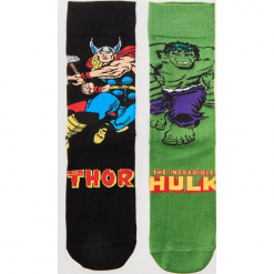 2 pack skarpet Marvel - Wielobarwn. Szare kapcie męskie marki House, z motywem z bajki. W wyprzedaży za 19,99 zł.
