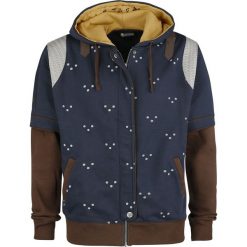 Bluzy męskie: The Witcher Grandmaster Bluza z kapturem rozpinana niebieski/brązowy