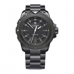 Zegarek "241684" w kolorze czarnym. Czarne, analogowe zegarki męskie marki Victorinox, ze stali. W wyprzedaży za 3999,95 zł.