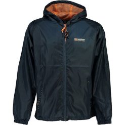 Kurtka "Boat" w kolorze granatowym. Niebieskie płaszcze męskie Geographical Norway Men, s, z nadrukiem, bez kaptura. W wyprzedaży za 85,95 zł.