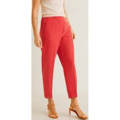 Mango - Spodnie Tempo. Zielone spodnie damskie Mango, bez wzorów, z poliesteru, casualowe. Za 139,90 zł.