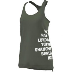 Adidas Koszulka damska Team Cool Tank zielona r. S (S16363). Zielone topy sportowe damskie marki Adidas, s. Za 46,13 zł.